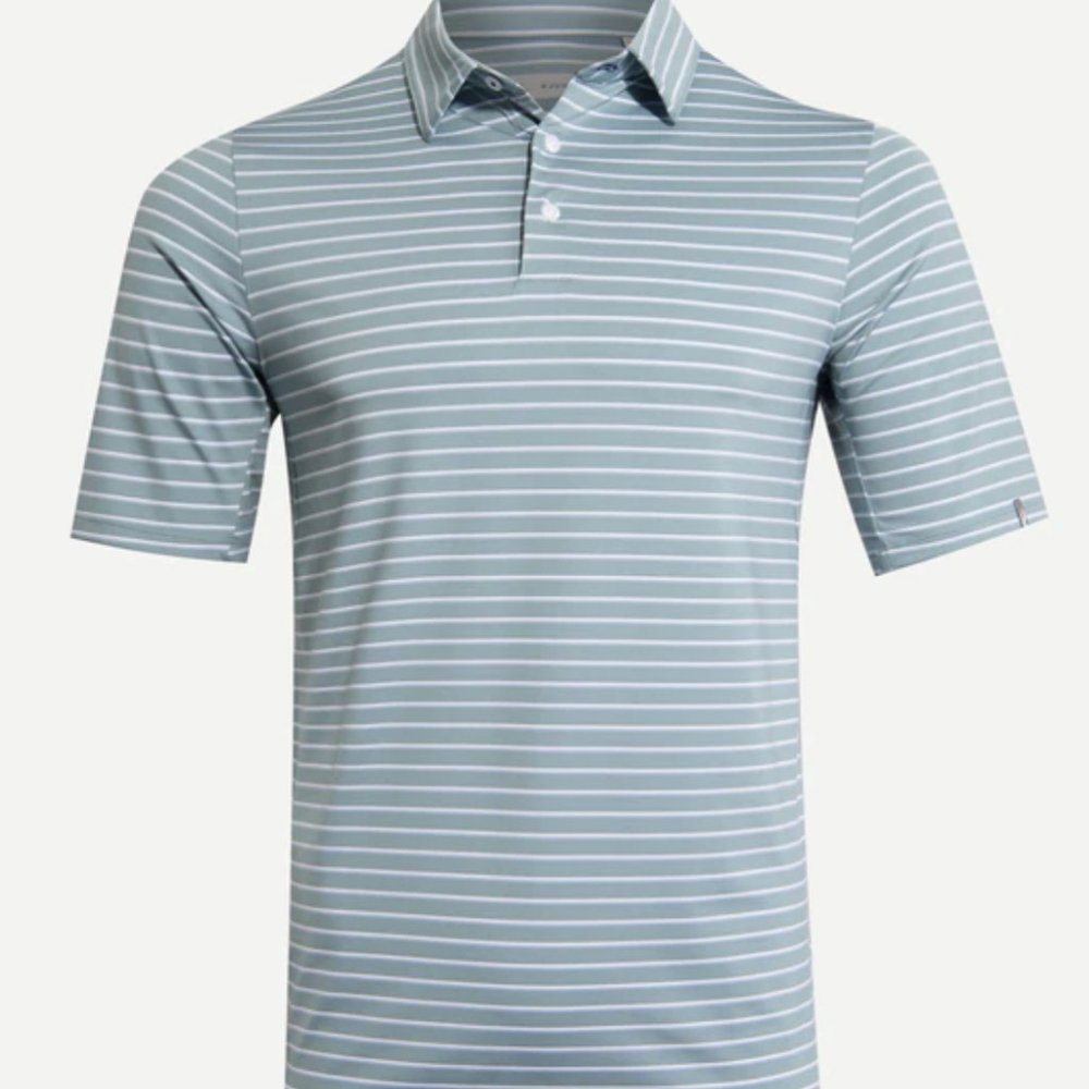 Men Multistripe Polo Size M/50